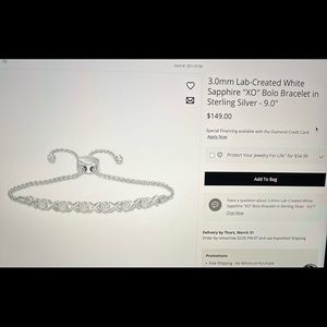 Zales XO bolo bracelet new in box